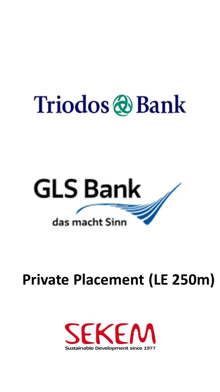 Triodos Bank and GLS Bank — private placement in SEKEM (LE 250m)